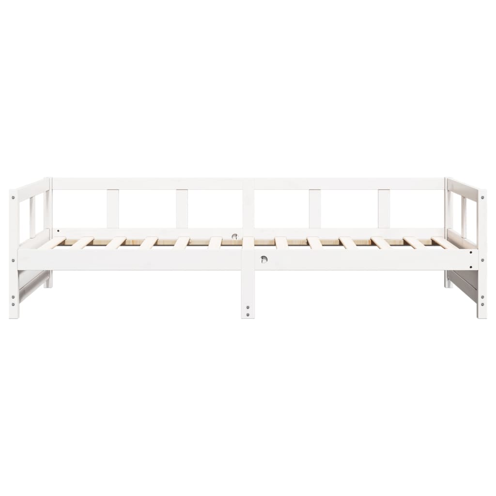 Dagseng uten madrass hvit 80x200 cm heltre furu