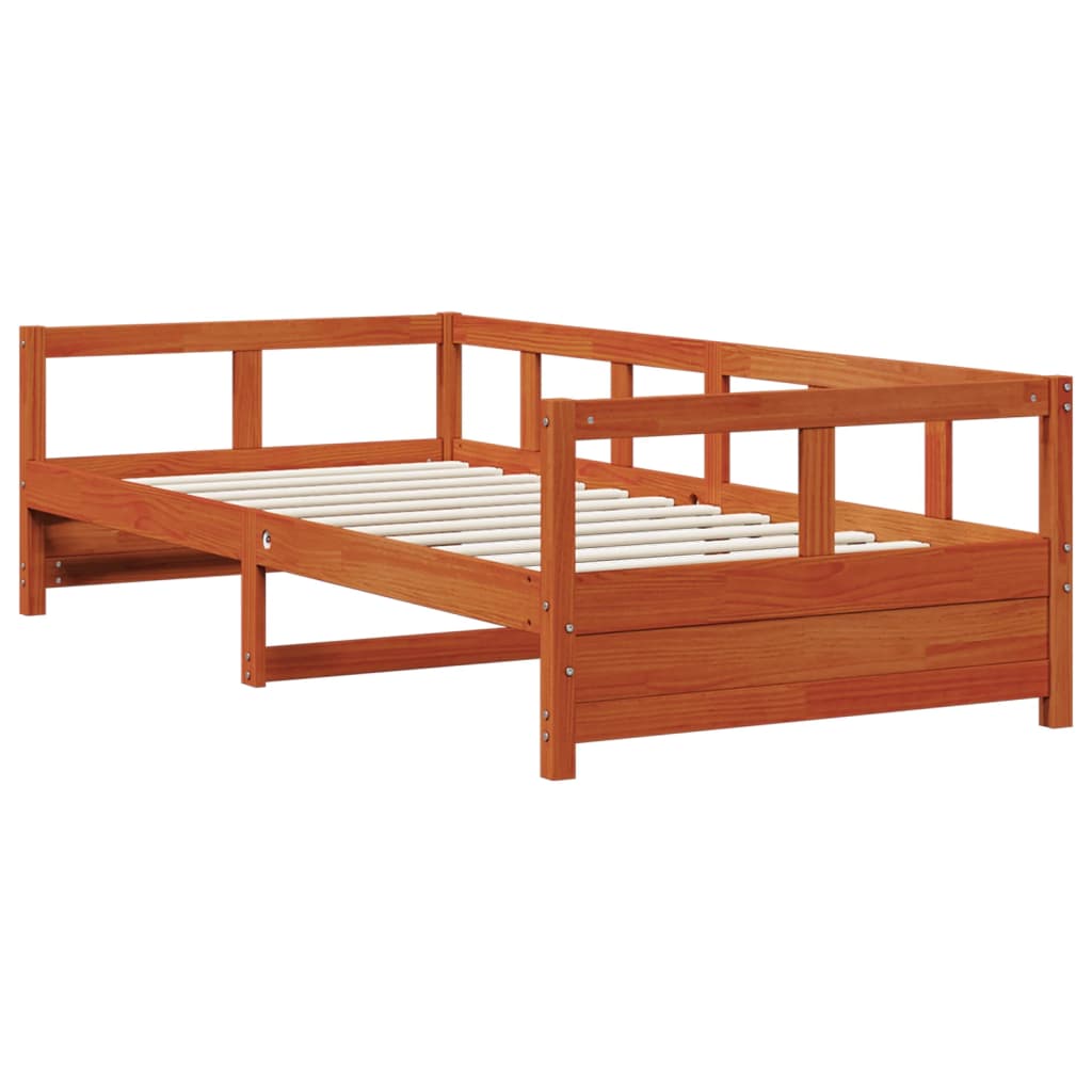 Dagseng uten madrass voksbrun 80x200 cm heltre furu
