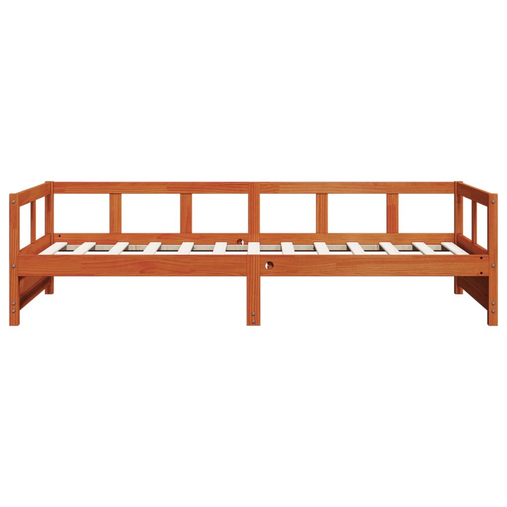 Dagseng uten madrass voksbrun 80x200 cm heltre furu