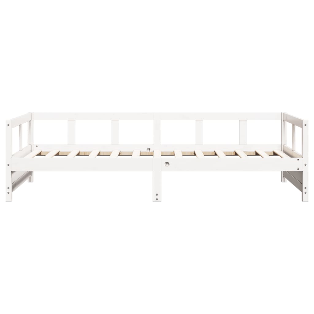 Dagseng uten madrass hvit 90x200 cm heltre furu