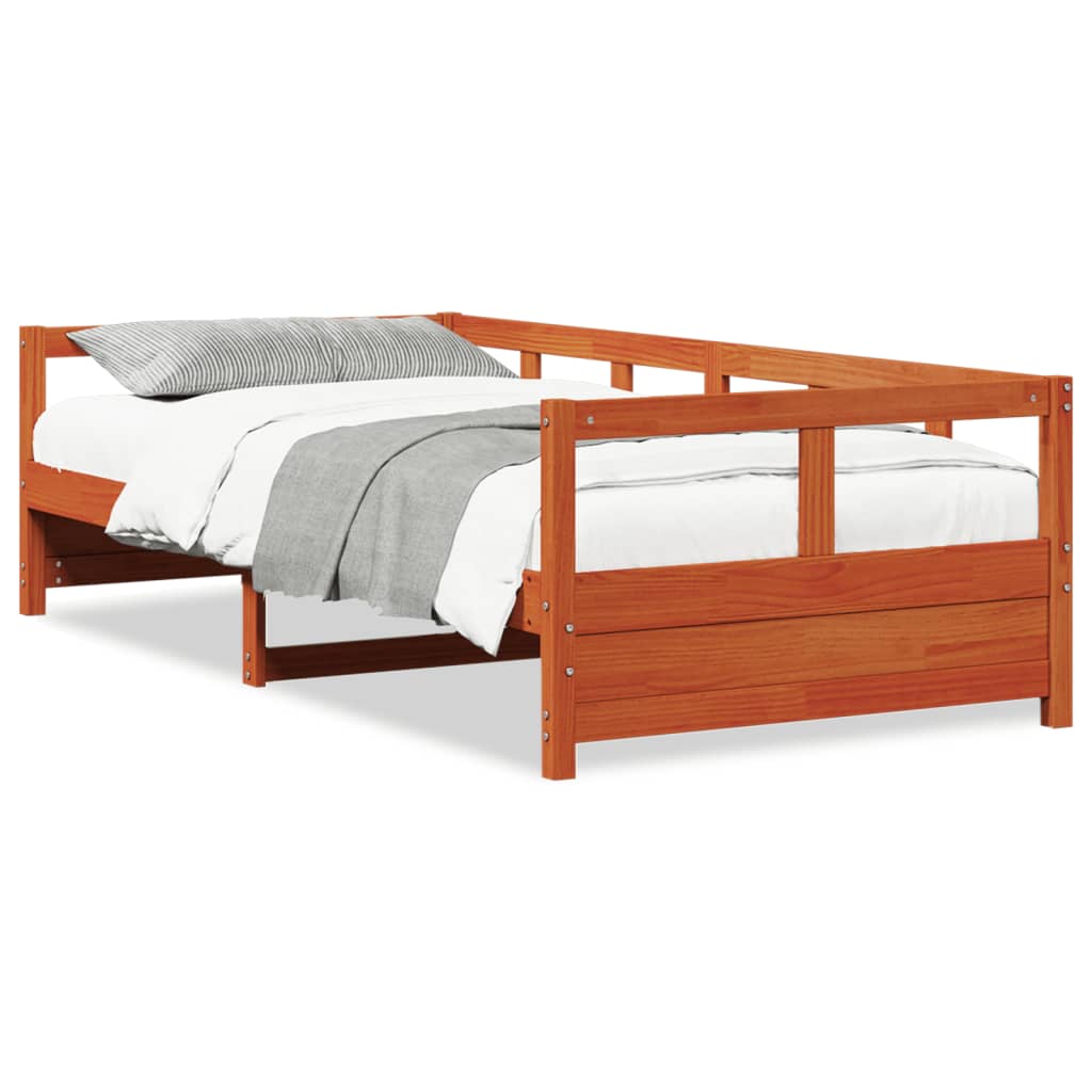 Dagseng uten madrass voksbrun 90x190 cm heltre furu