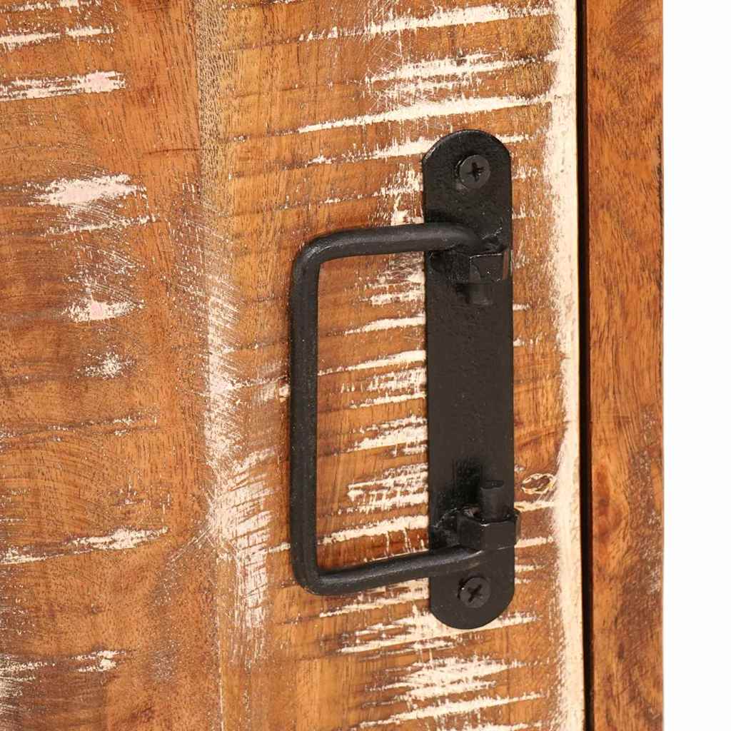Nattbord 2 pcs Brun 35 x 33 x 48 cm Massiv Rektivert Tre