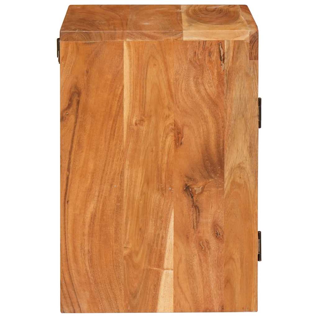 Nattbord 2 pcs Brun 35 x 33 x 48 cm Solid akasietre