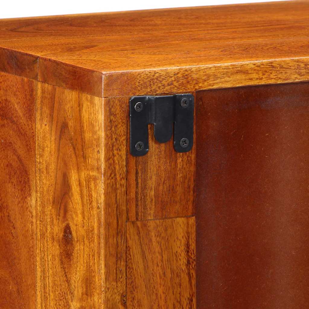 Nattbordskap med skuff 2 pcs Brun 35 x 30 x 40 cm heltre akasie