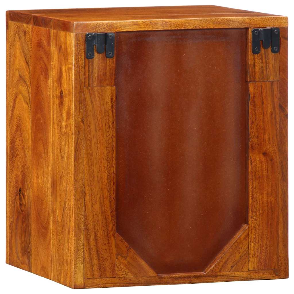 Nattbordskap med skuff 2 pcs Brun 35 x 30 x 40 cm heltre akasie
