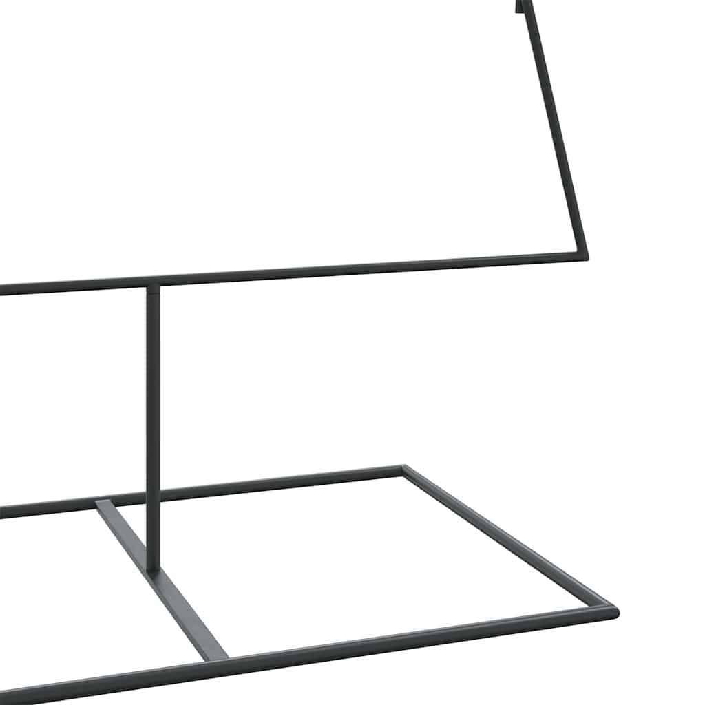 Juletre til dekorasjon metall svart 210 cm