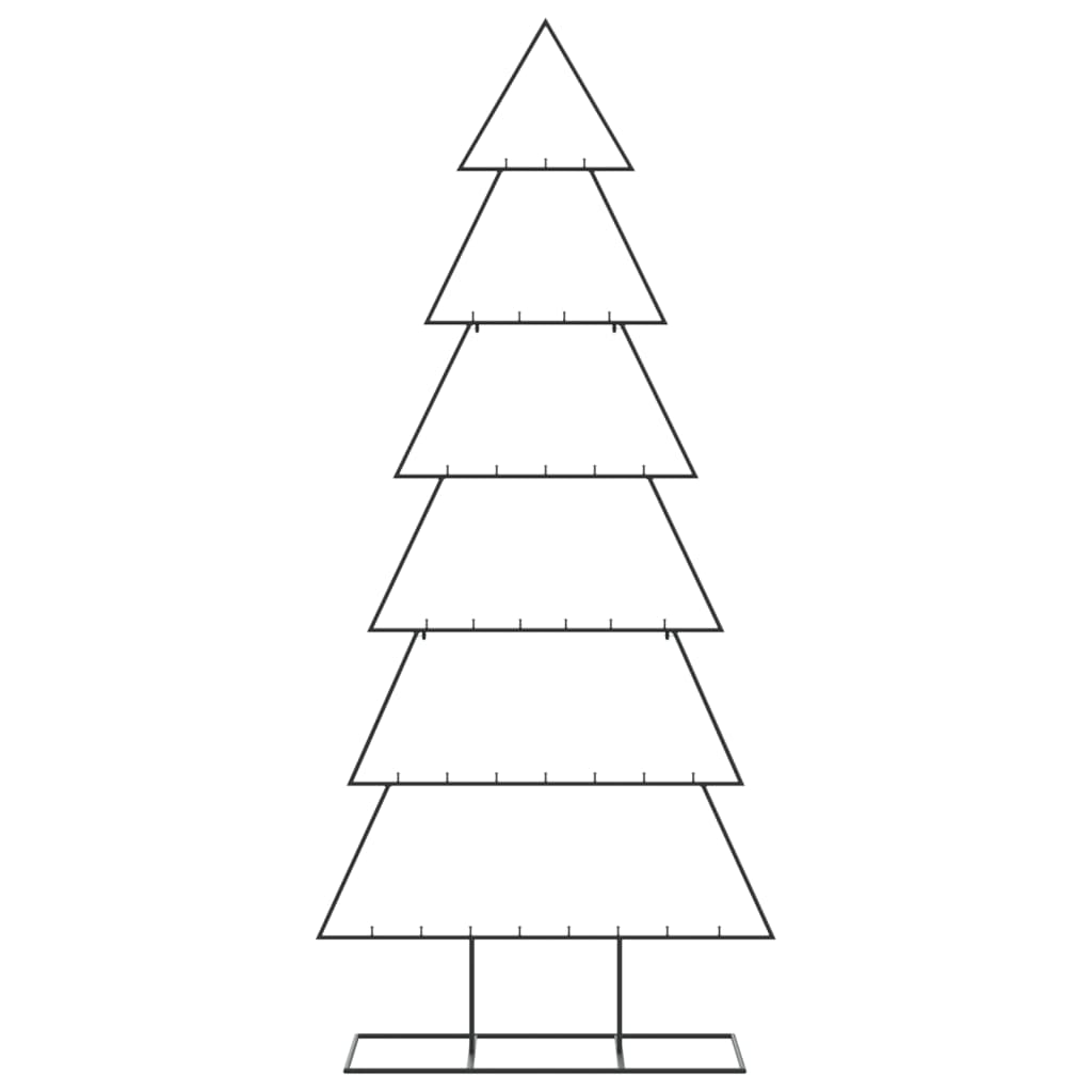 Juletre til dekorasjon metall svart 180 cm