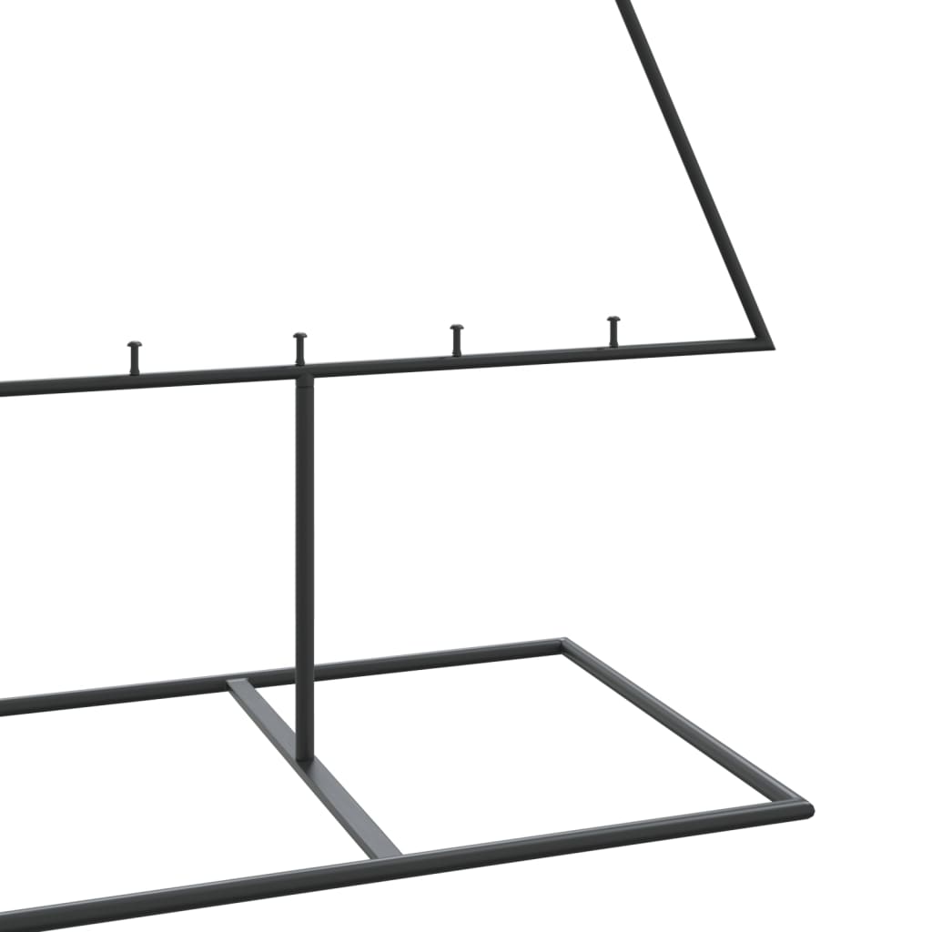 Juletre til dekorasjon metall svart 180 cm