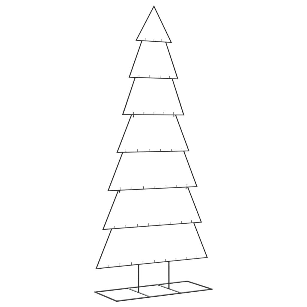 Juletre til dekorasjon metall svart 210 cm
