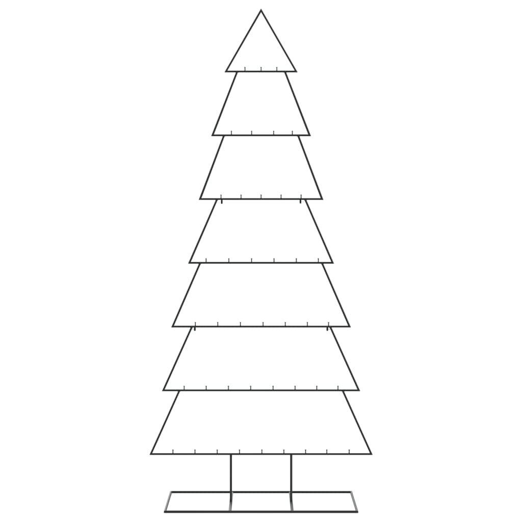 Juletre til dekorasjon metall svart 210 cm