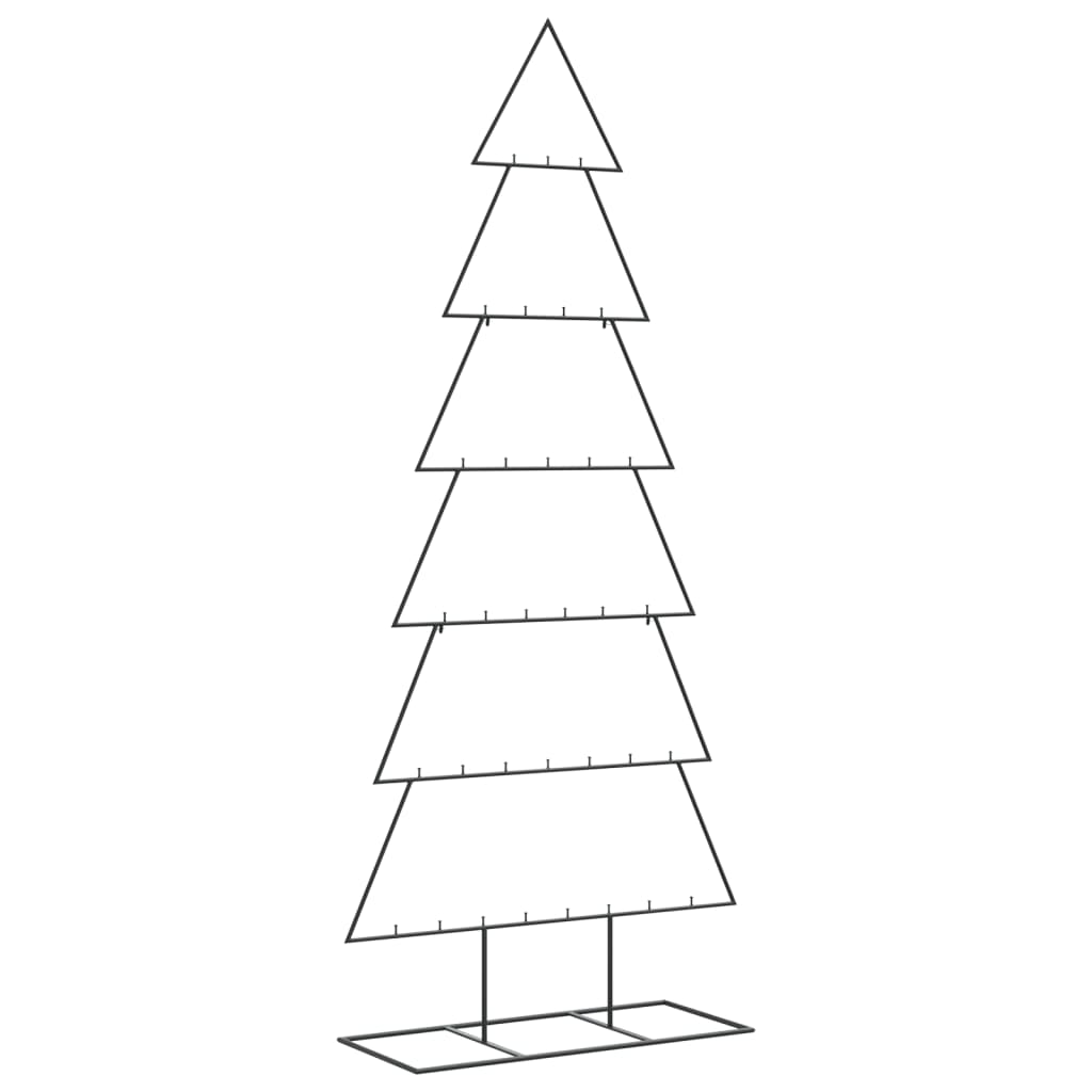 Juletre til dekorasjon metall svart 210 cm