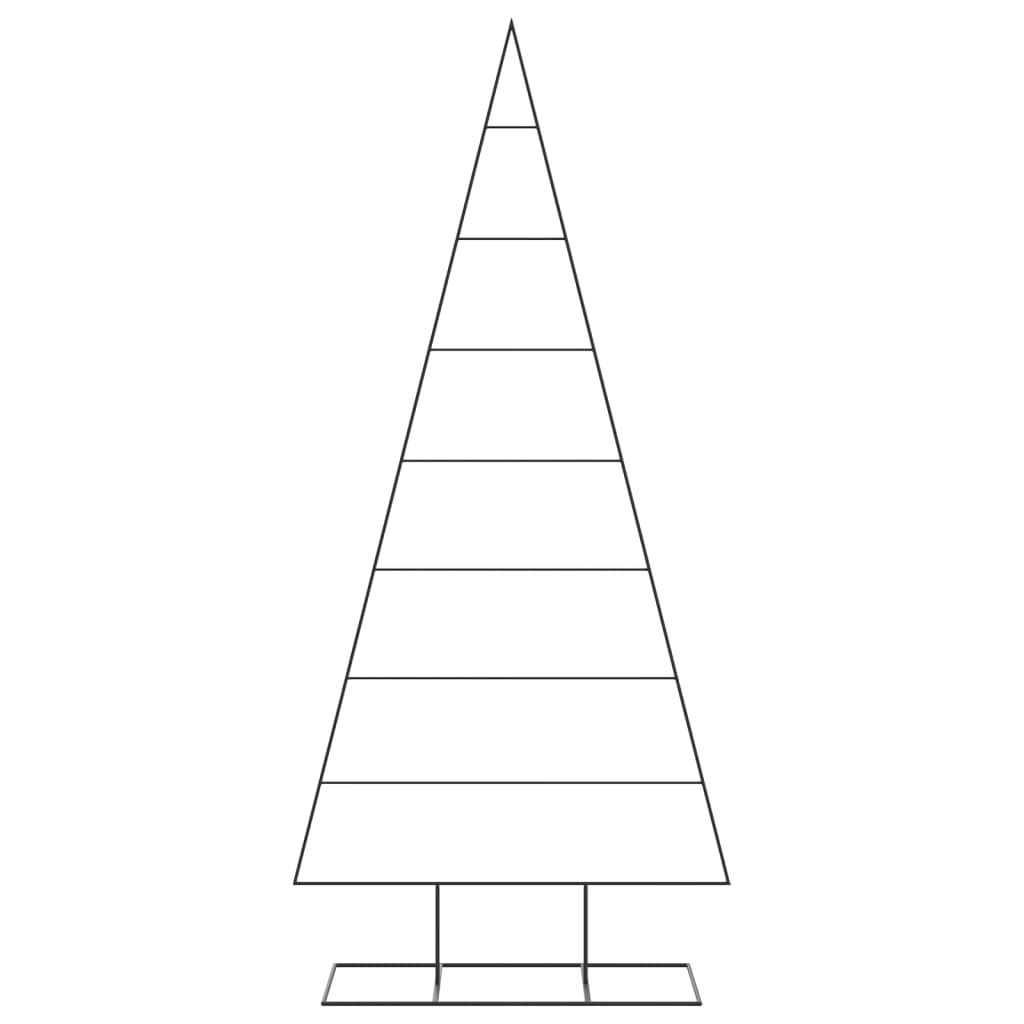 Juletre til dekorasjon metall svart 210 cm