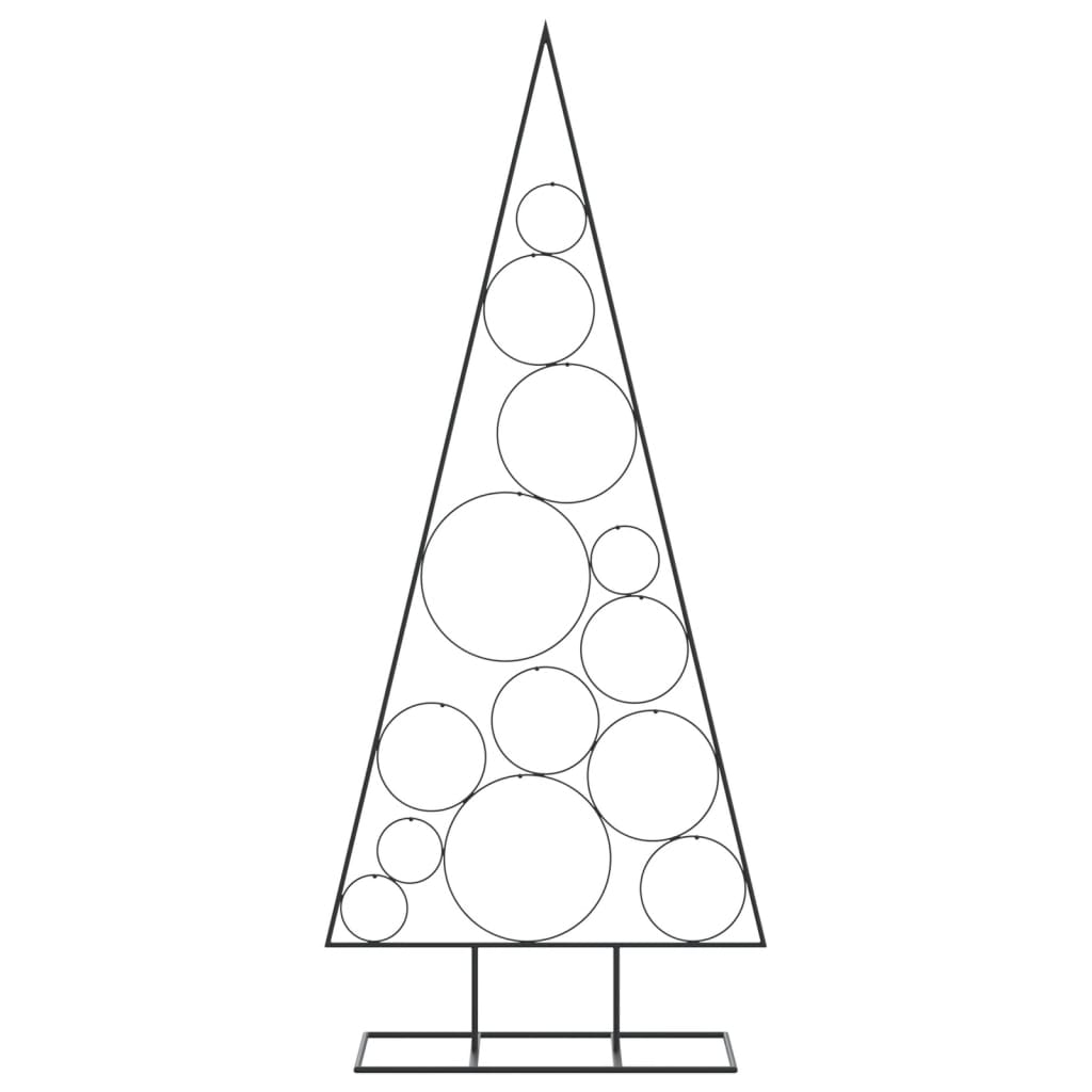 Juletre til dekorasjon metall svart 150 cm