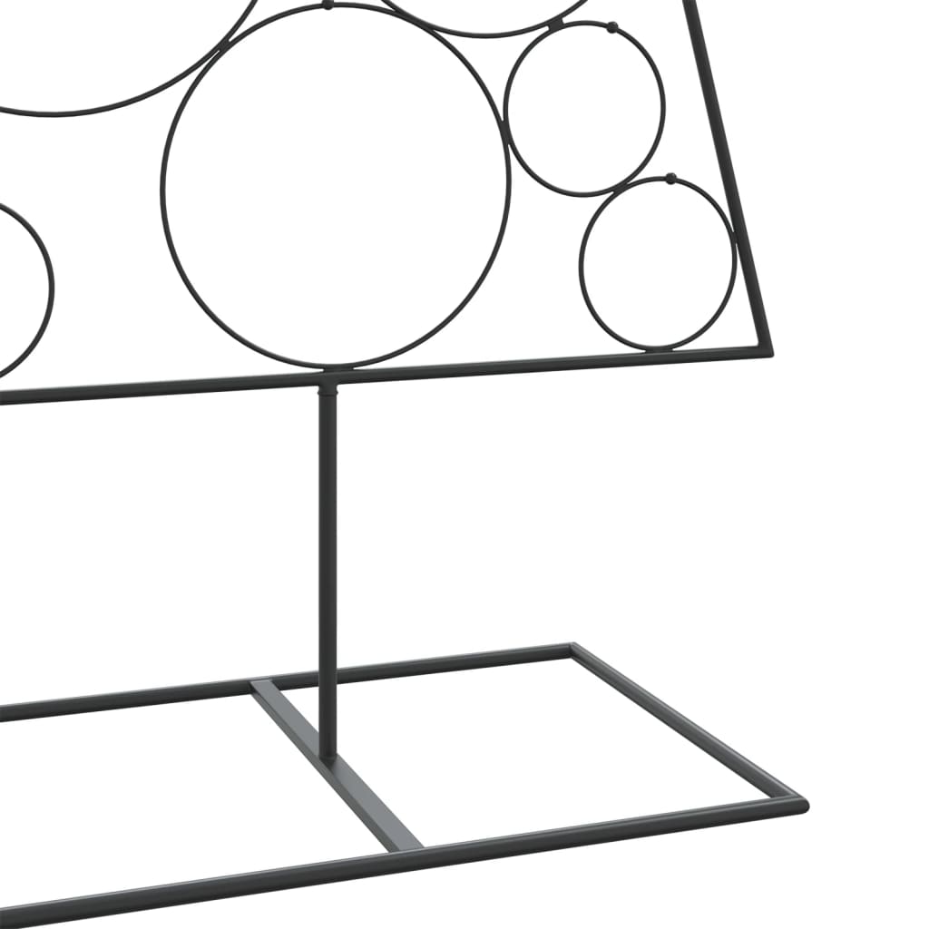 Juletre til dekorasjon metall svart 180 cm