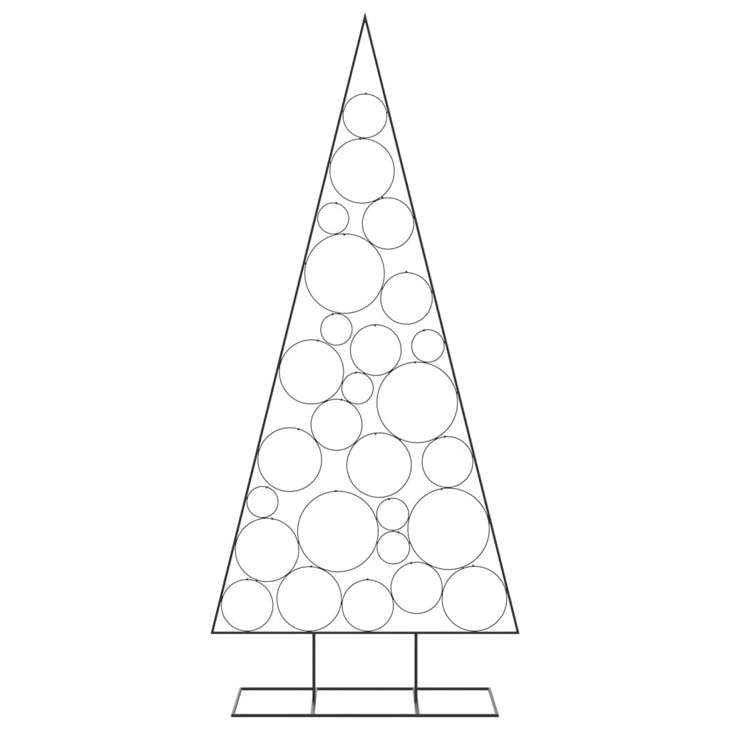 Juletre til dekorasjon metall svart 210 cm