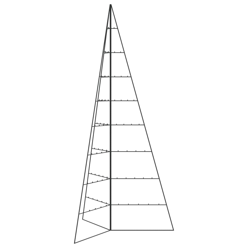 Juletre til dekorasjon metall svart 210 cm