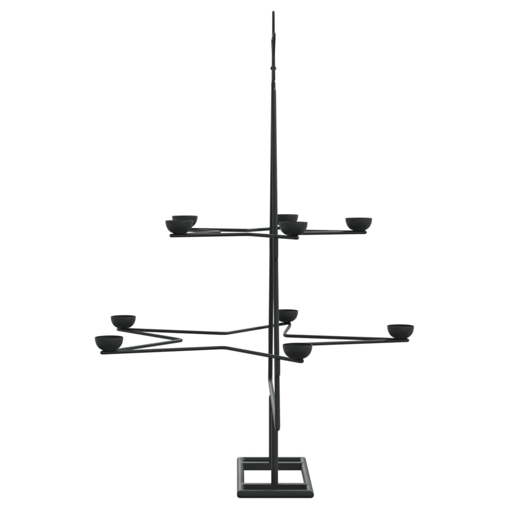 Juletre til dekorasjon metall svart 75 cm