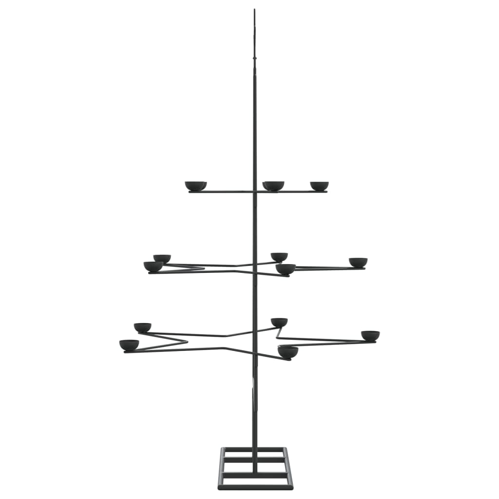 Juletre til dekorasjon metall svart 105 cm