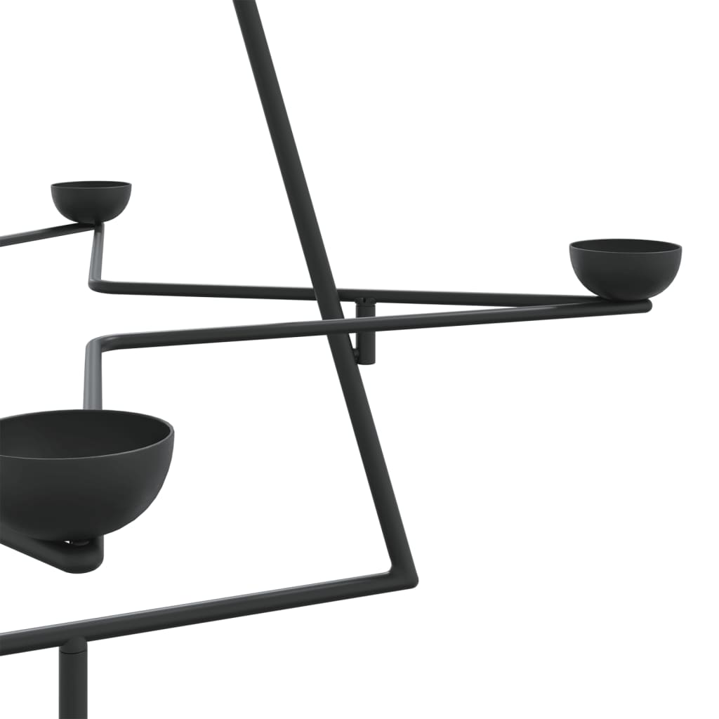 Juletre til dekorasjon metall svart 105 cm