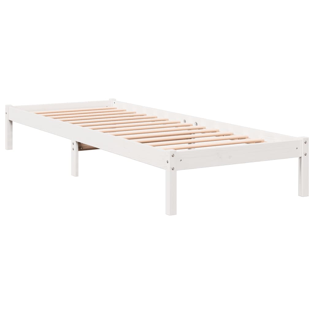 Ekstra lang sengeramme uten madrass hvit 90x220 cm heltre furu