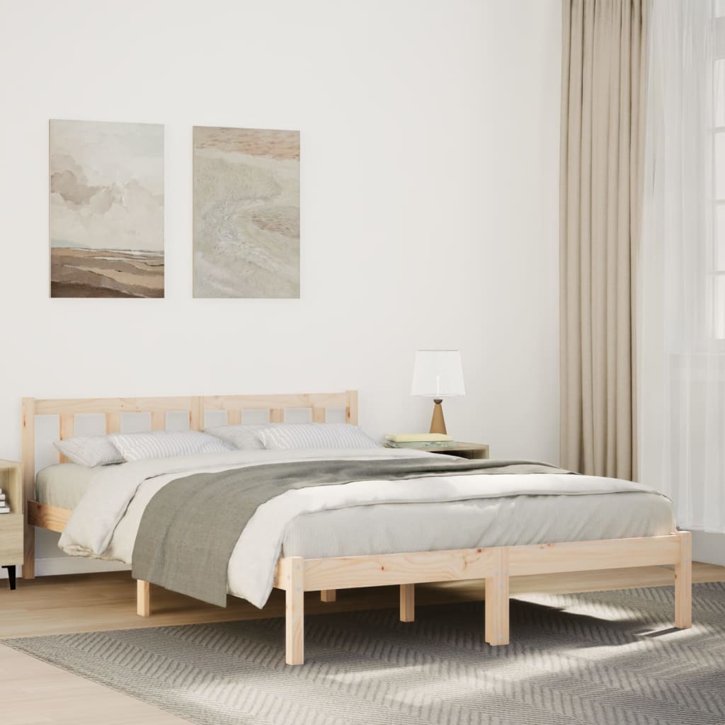 Ekstra lang sengeramme uten madrass 140x210 cm heltre furu
