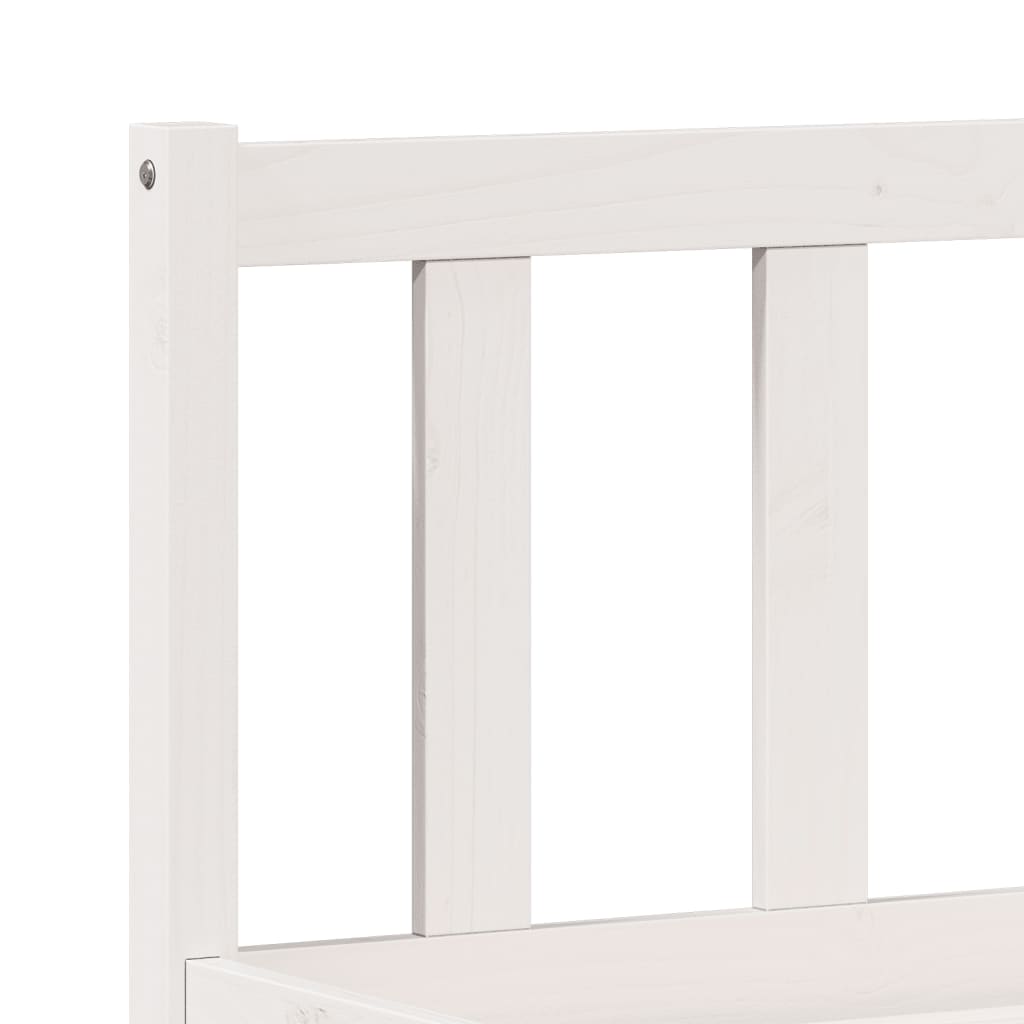 Ekstra lang sengeramme uten madrass hvit 180x210 cm heltre furu
