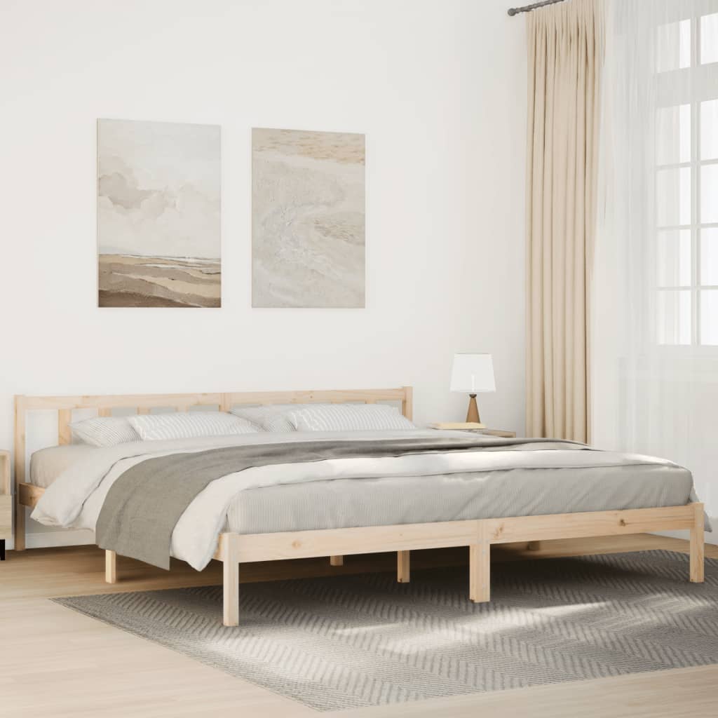 Ekstra lang sengeramme uten madrass 200x210 cm heltre furu