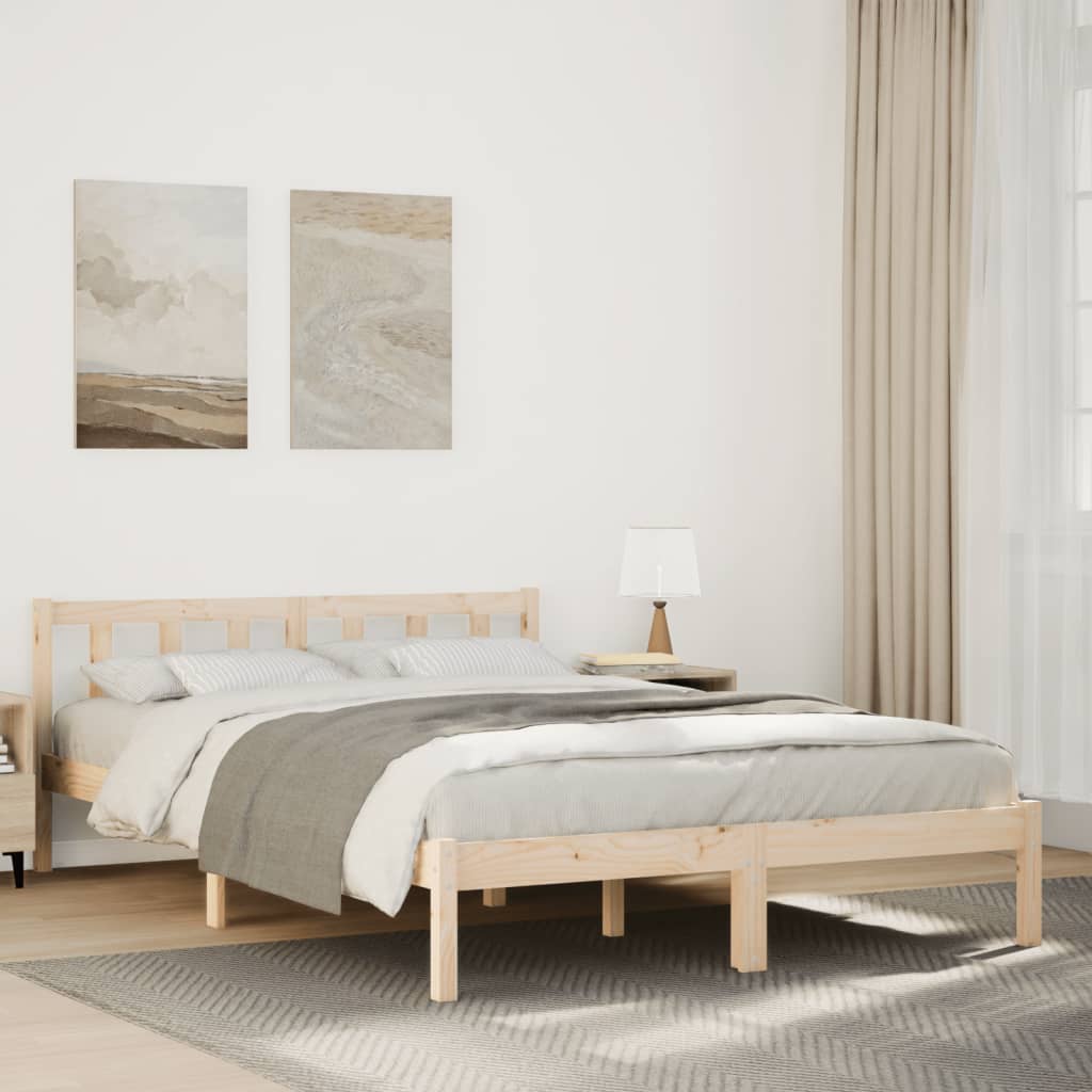 Ekstra lang sengeramme uten madrass 140x220 cm heltre furu