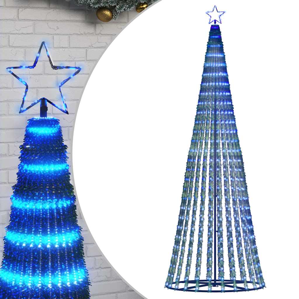 LED Juletre 475 LEDs Blå 247 cm