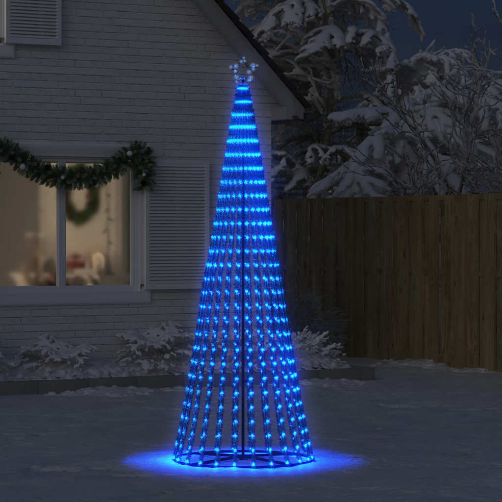 LED Juletre 475 LEDs Blå 247 cm