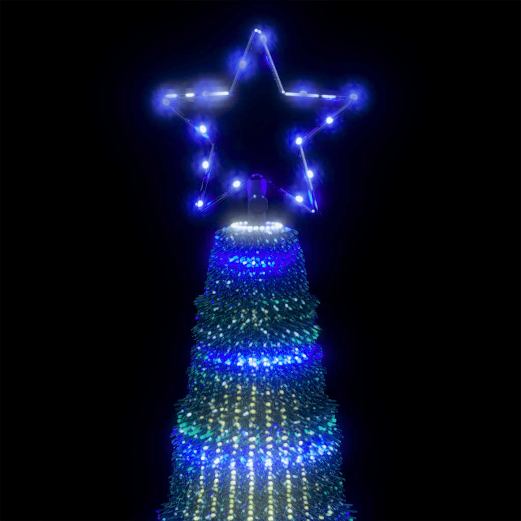 LED Juletre 475 LEDs Blå 247 cm