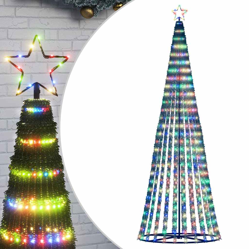 LED juletre 475 LEDs Fargerike 247 cm