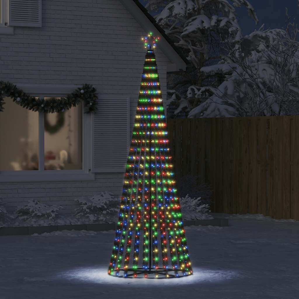 LED juletre 475 LEDs Fargerike 247 cm