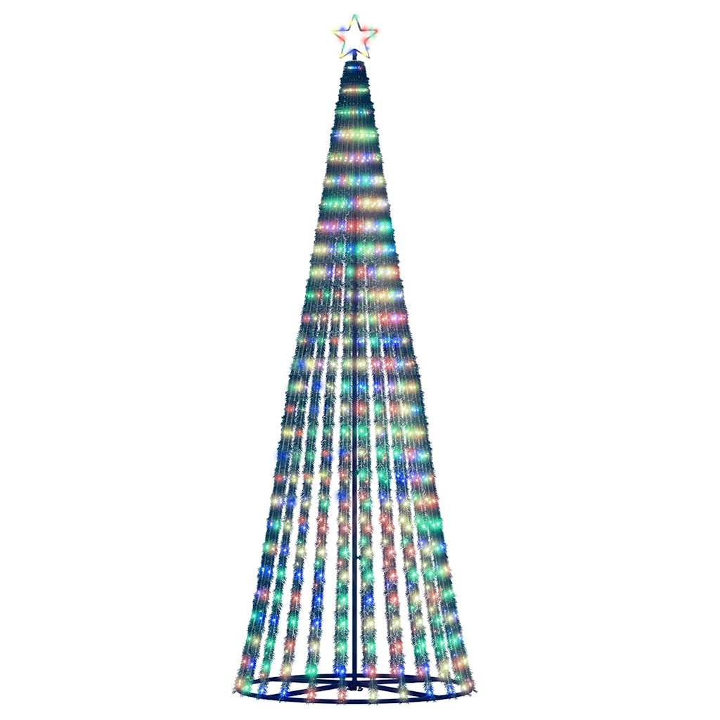 LED juletre 475 LEDs Fargerike 247 cm