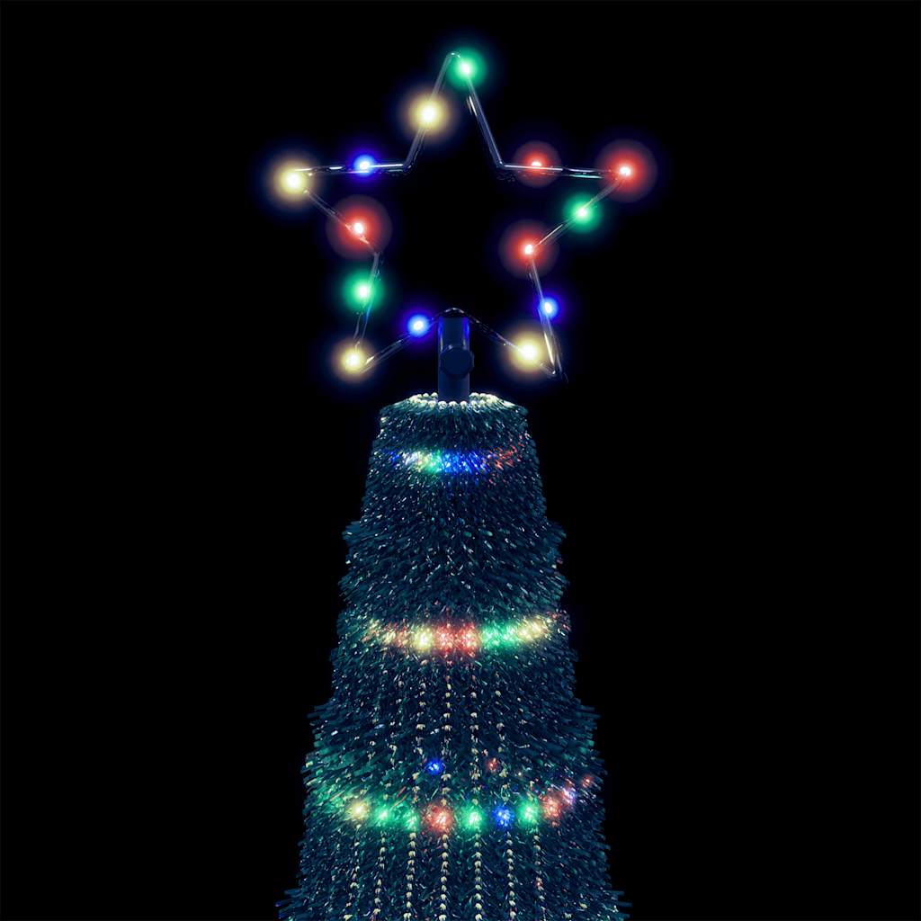 LED juletre 475 LEDs Fargerike 247 cm