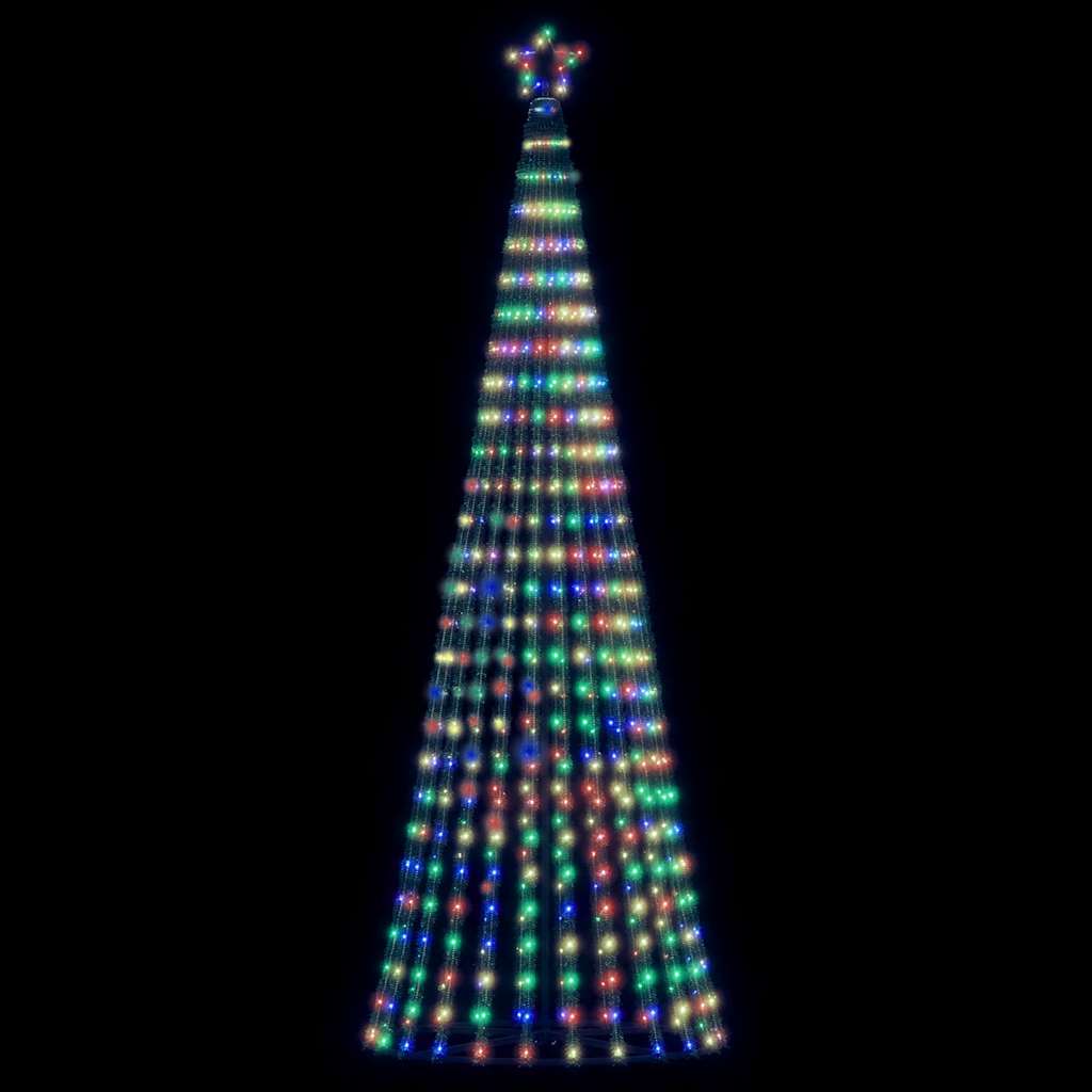 LED juletre 475 LEDs Fargerike 247 cm