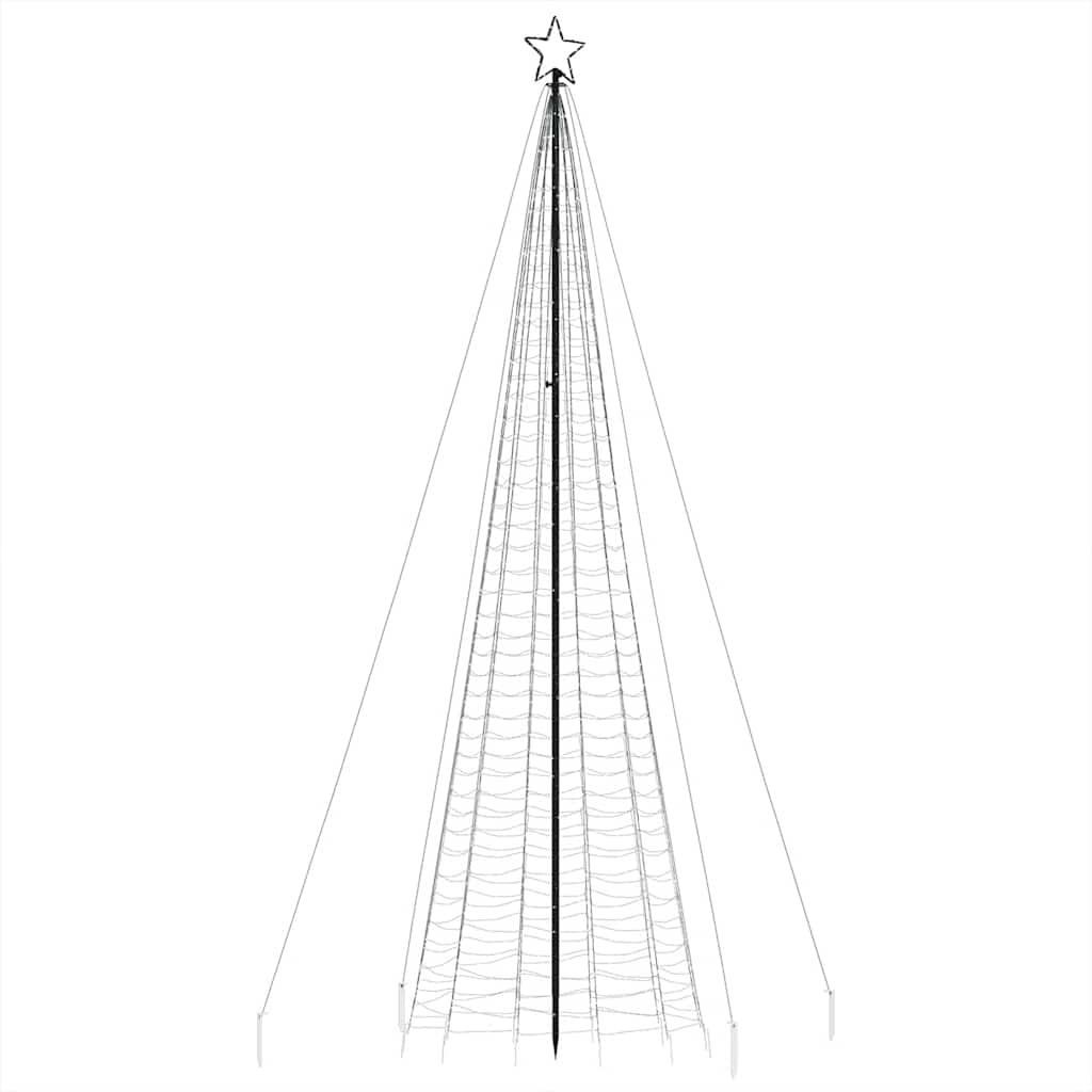 LED Juletre med Spikes 1534 LED Fargerike 500 cm