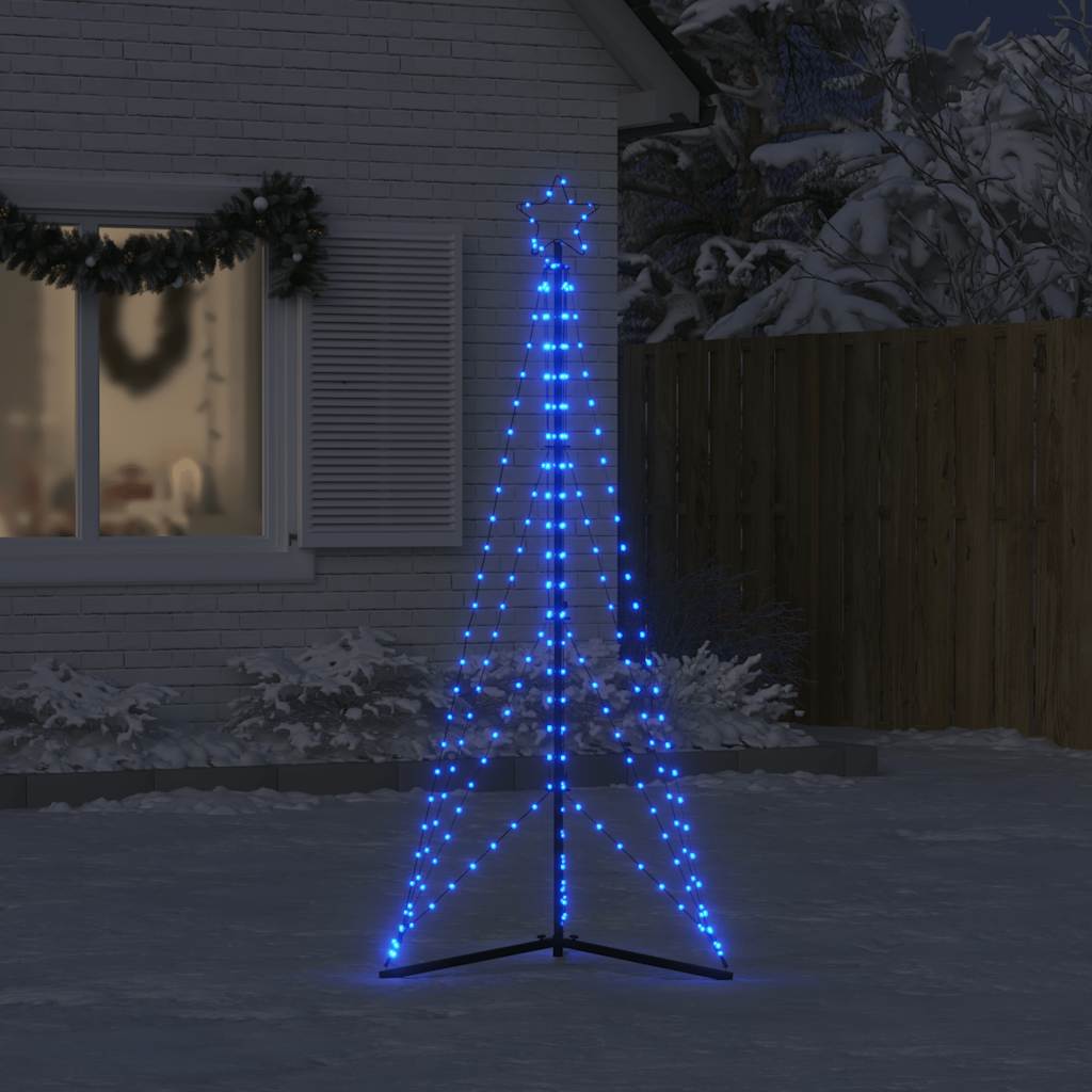 Juletrelys 363 LEDs blå 182 cm