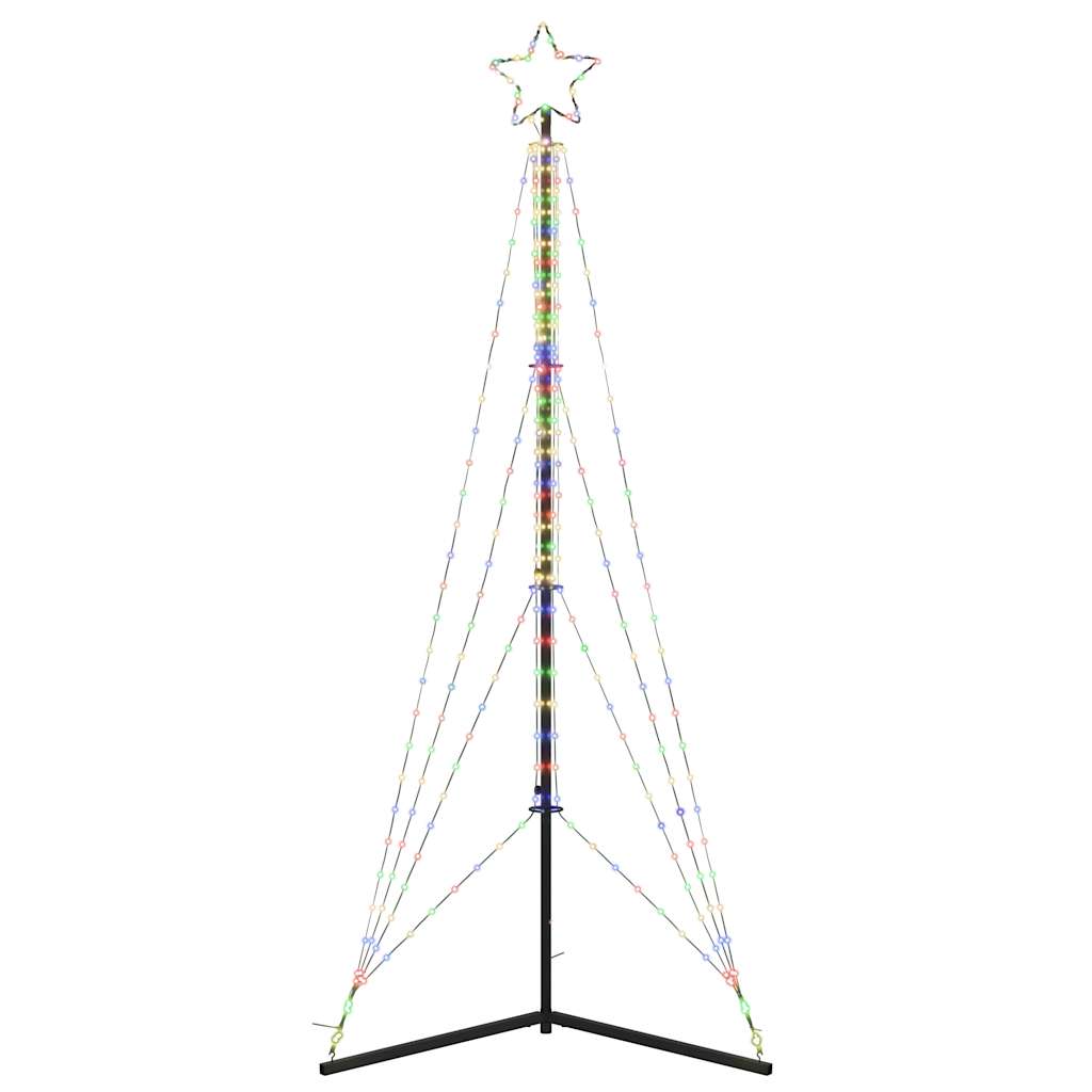 Juletrelys 483 LEDs fargerik 240 cm
