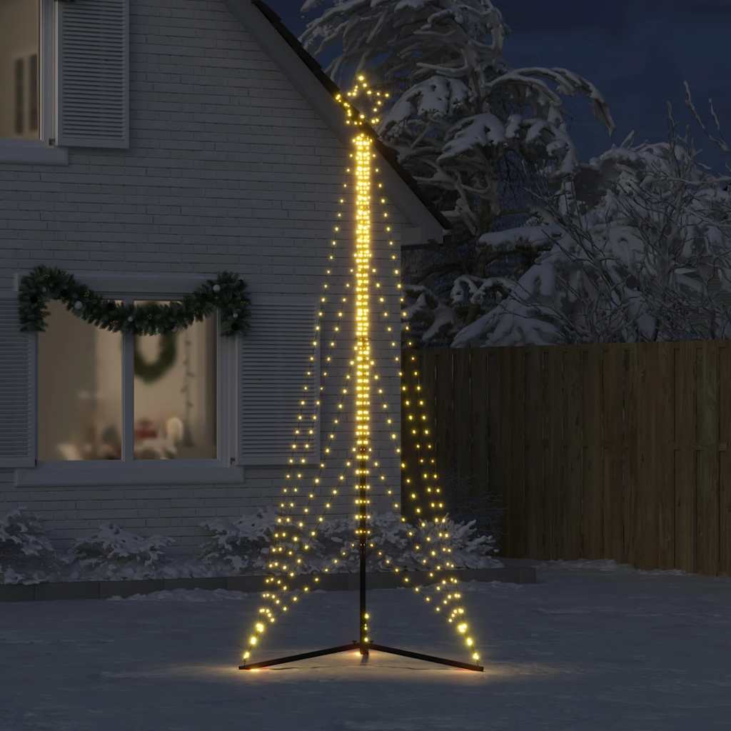 Juletrelys 525 LEDs varm hvit 302 cm