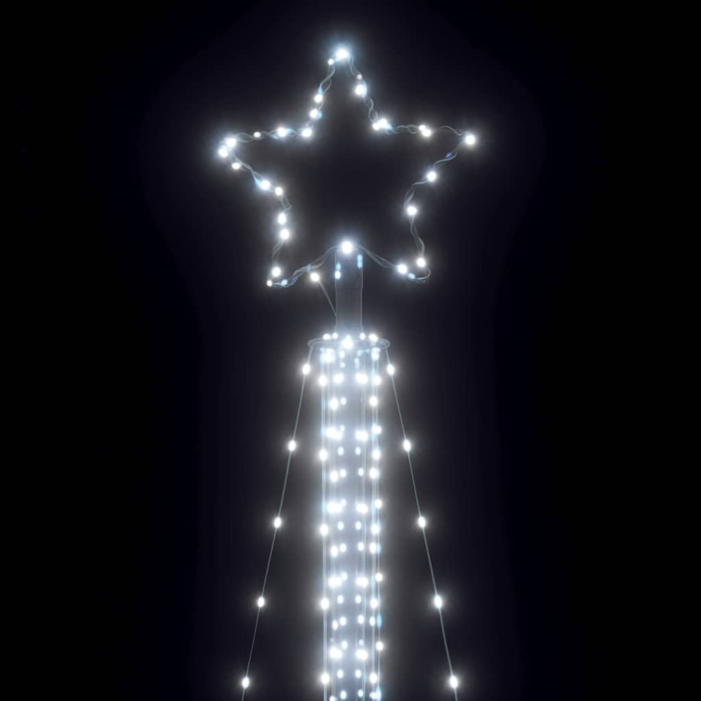 LED Juletre 525 LEDs Kald Hvit 302 cm