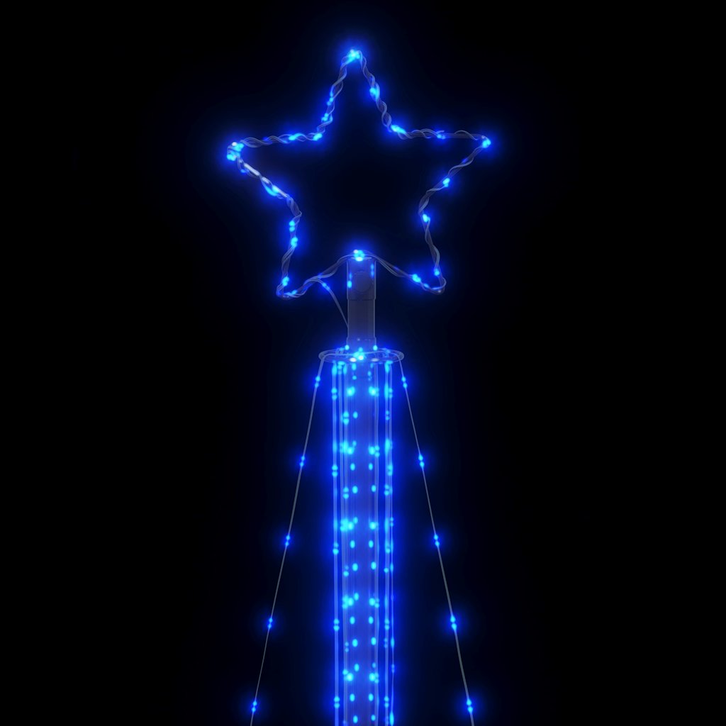 Juletrelys 525 LEDs blå 302 cm