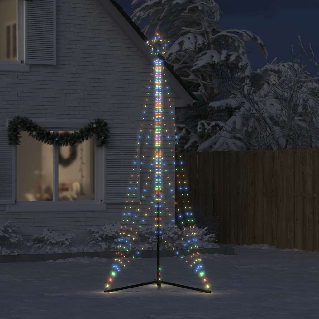 Juletrelys 525 LEDs fargerik 302 cm