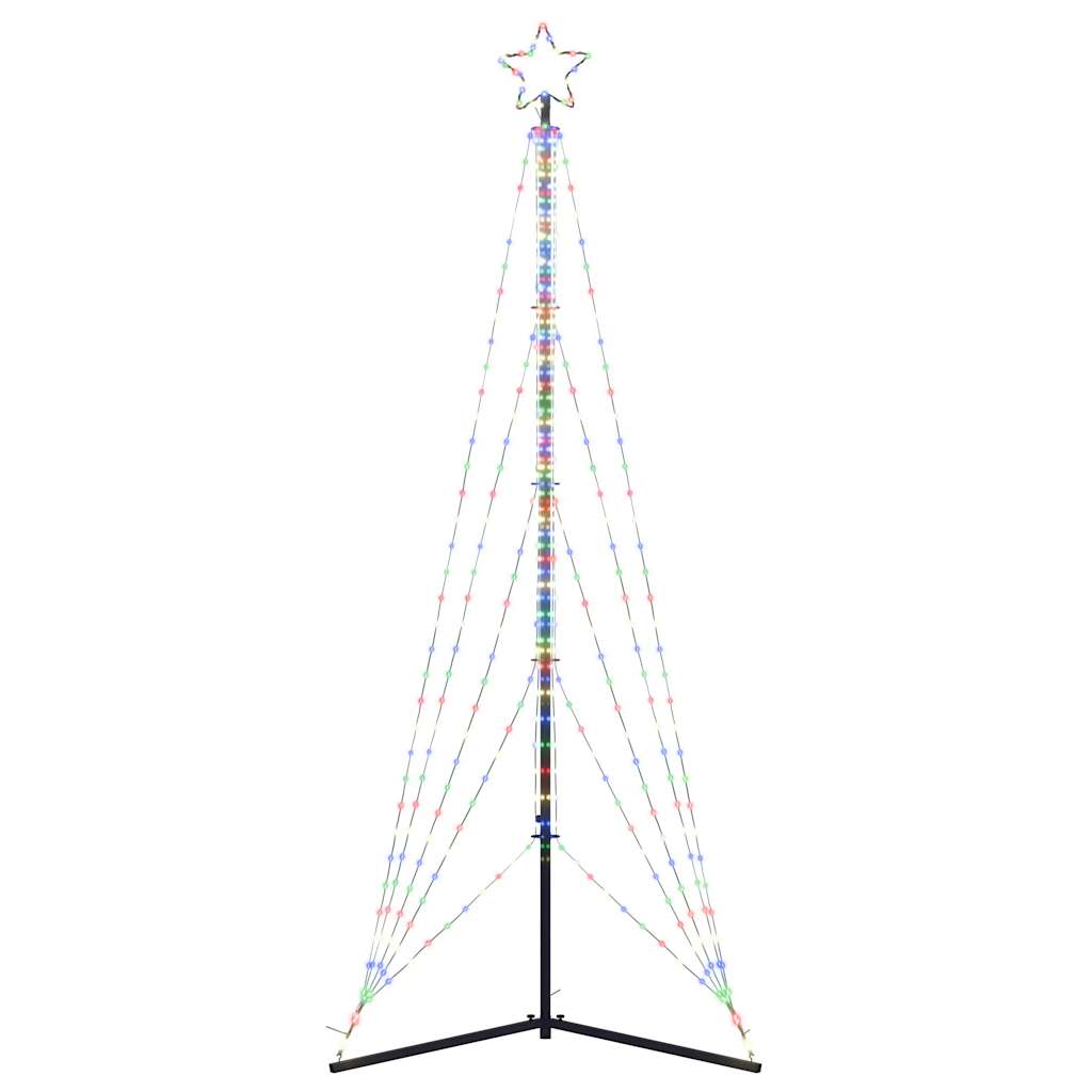 Juletrelys 525 LEDs fargerik 302 cm