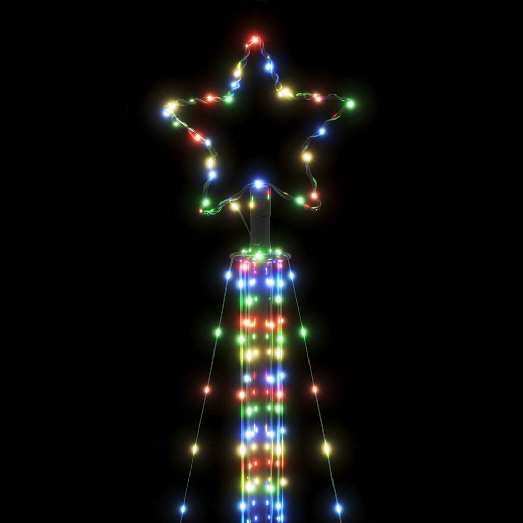 Juletrelys 525 LEDs fargerik 302 cm