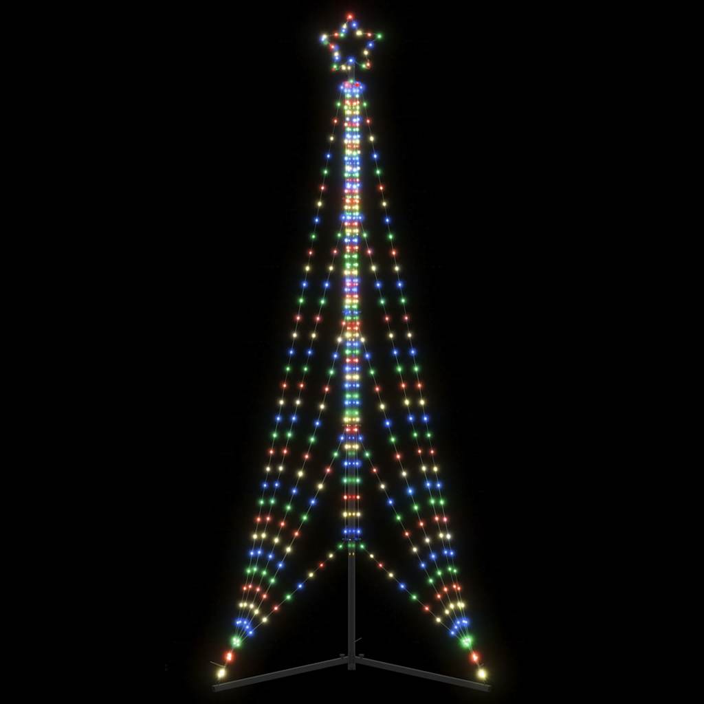Juletrelys 525 LEDs fargerik 302 cm