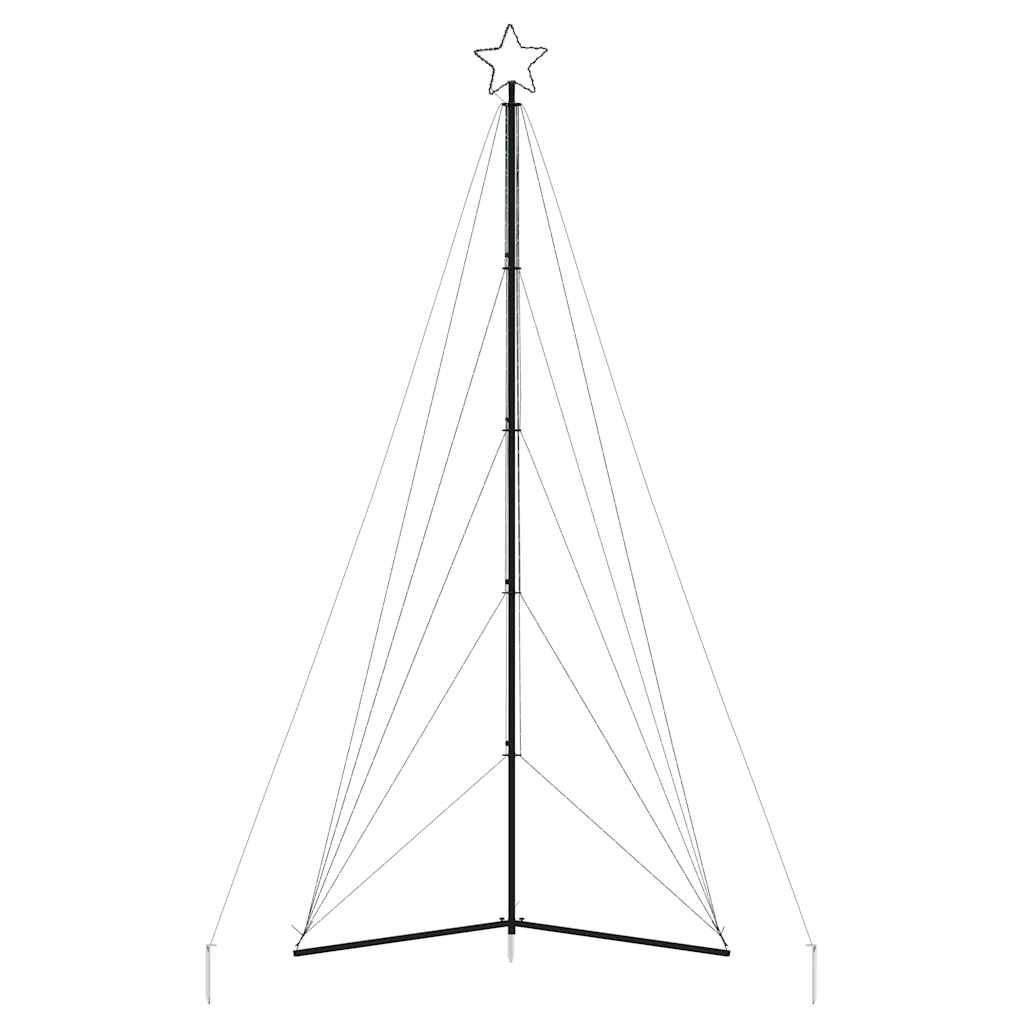 Juletrelys 615 LEDs fargerik 404,5 cm