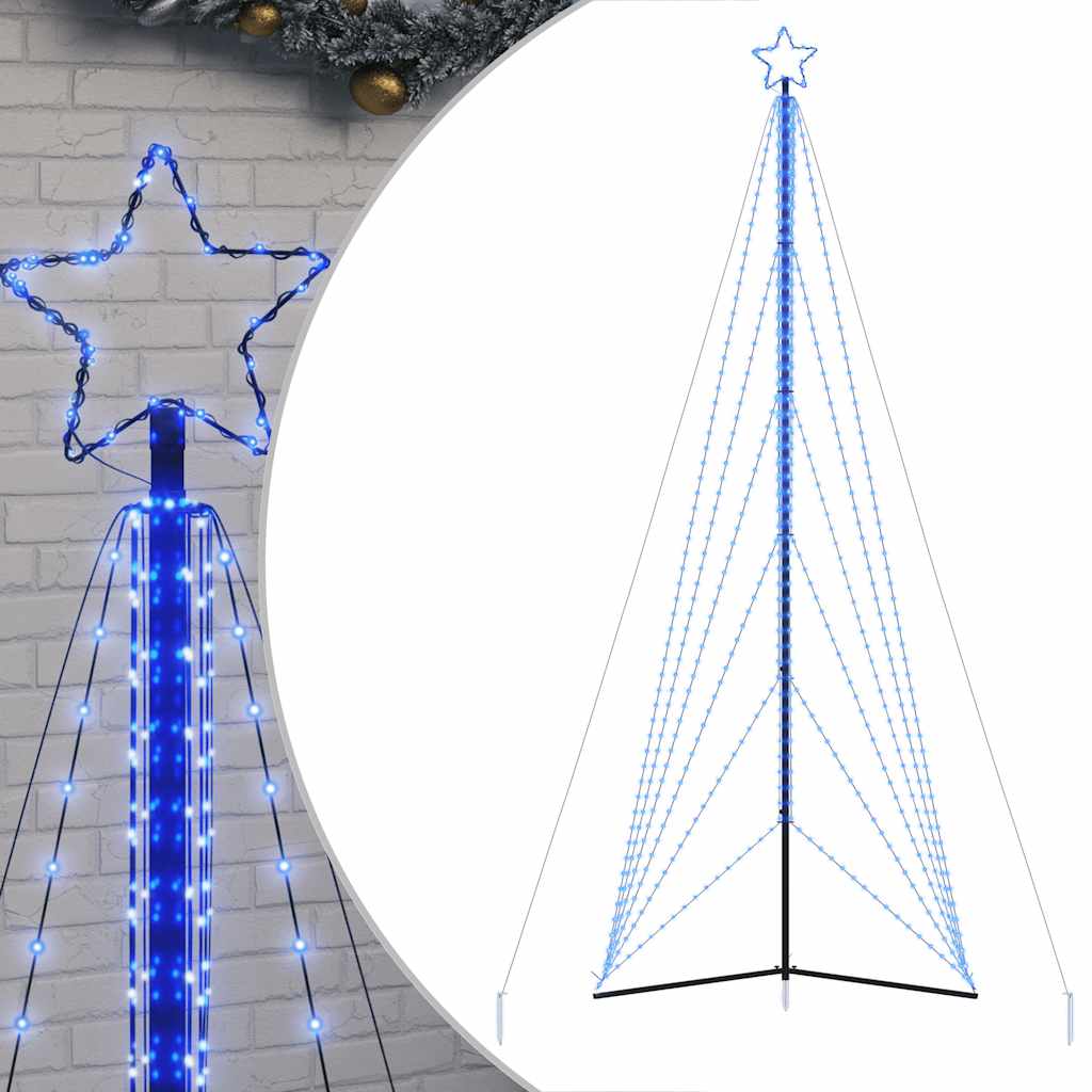 LED Juletre 861 LEDs Blå 478 cm
