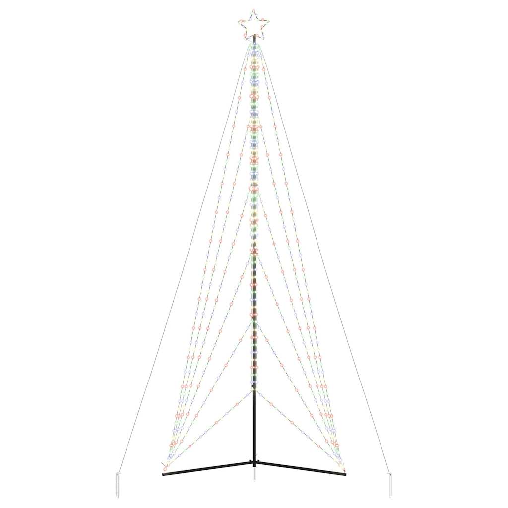 Juletrelys 861 LEDs fargerik 478 cm