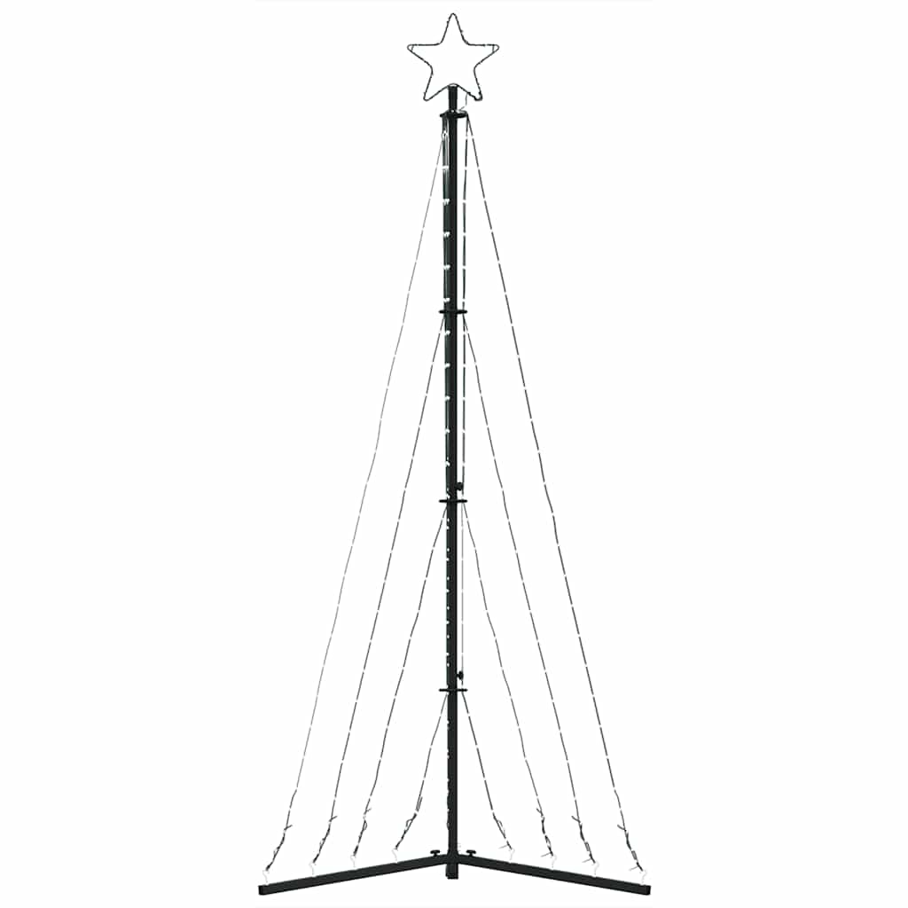 Juletrelys 339 LEDs kald hvit 187 cm
